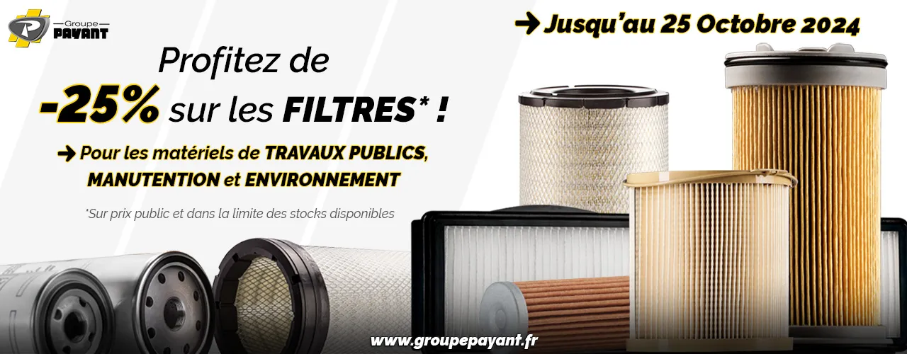 Profitez de -25% sur les filtres !