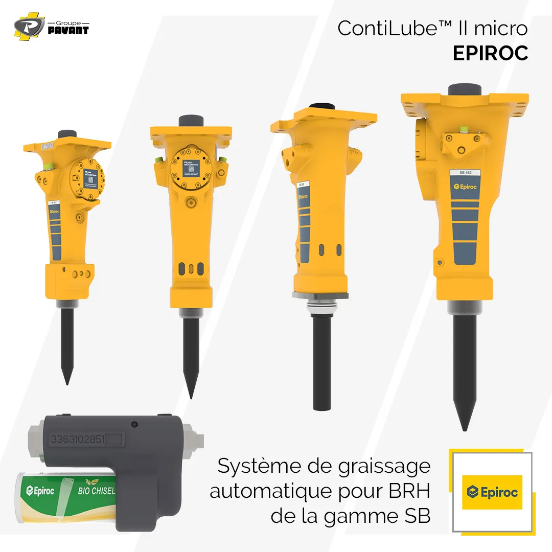 Système de graissage automatique CONTILUB™ II micro EPIROC